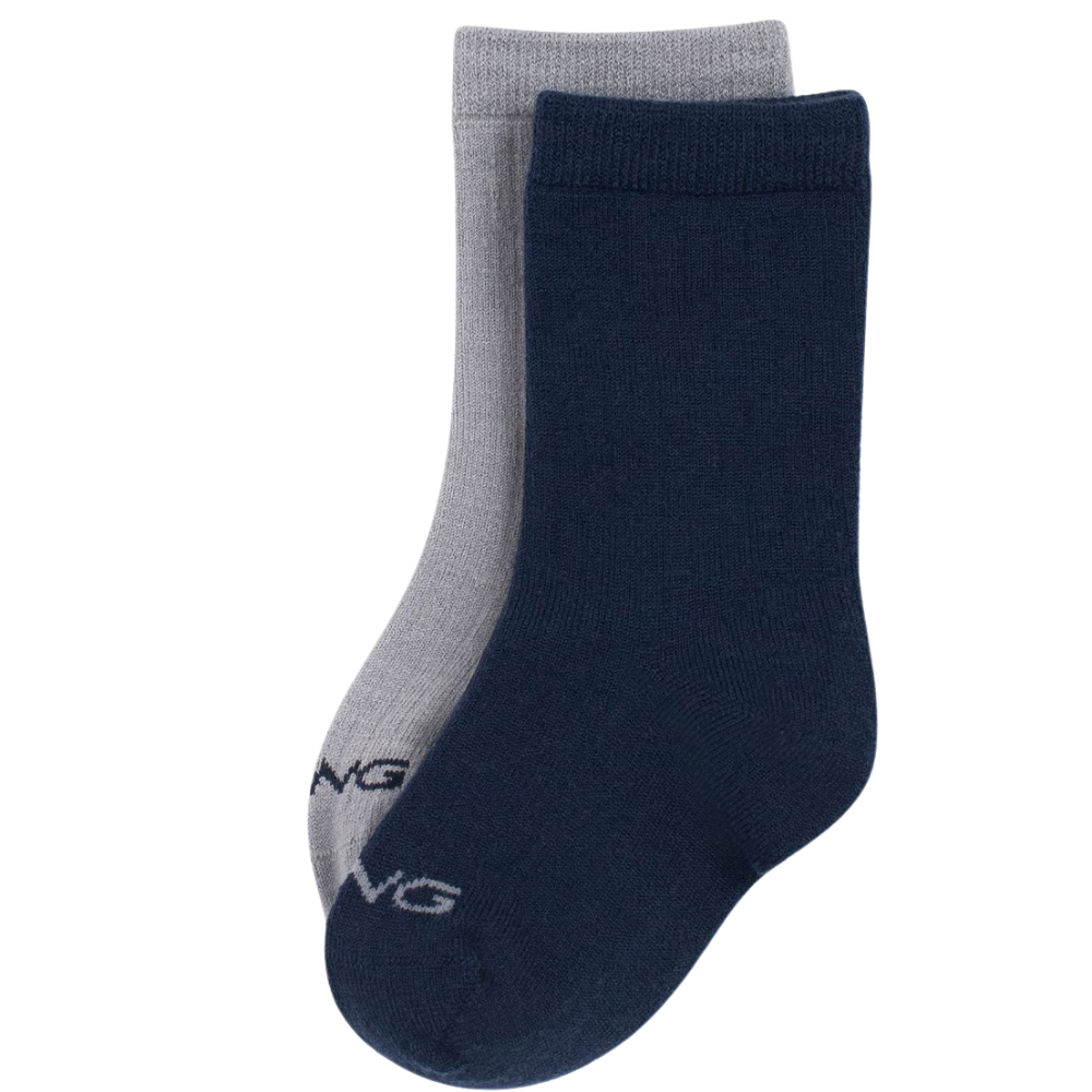 Toasty 2 Pack Wool Socks Kids Navy