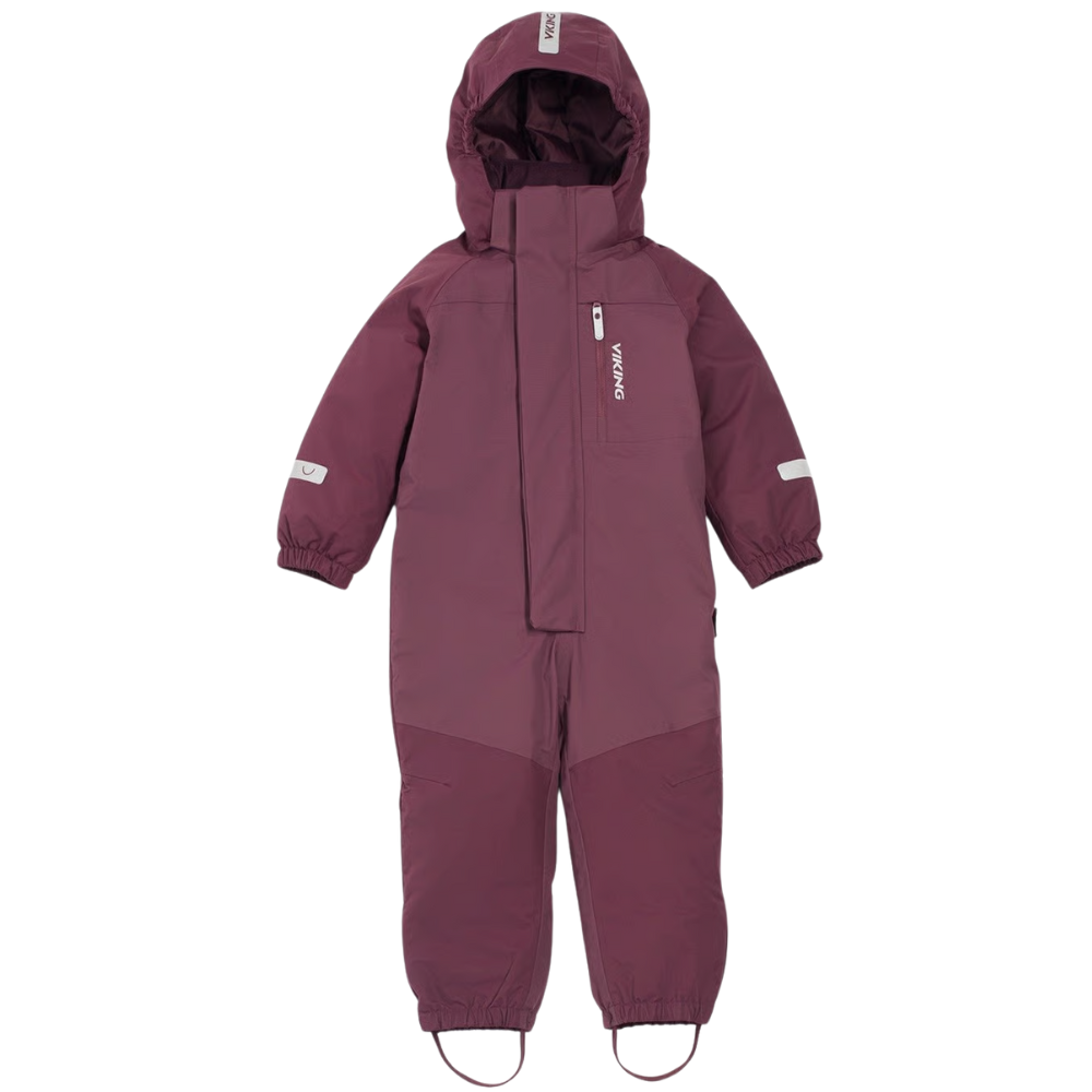 Toasty Winter Thermal Overall Kids Plum