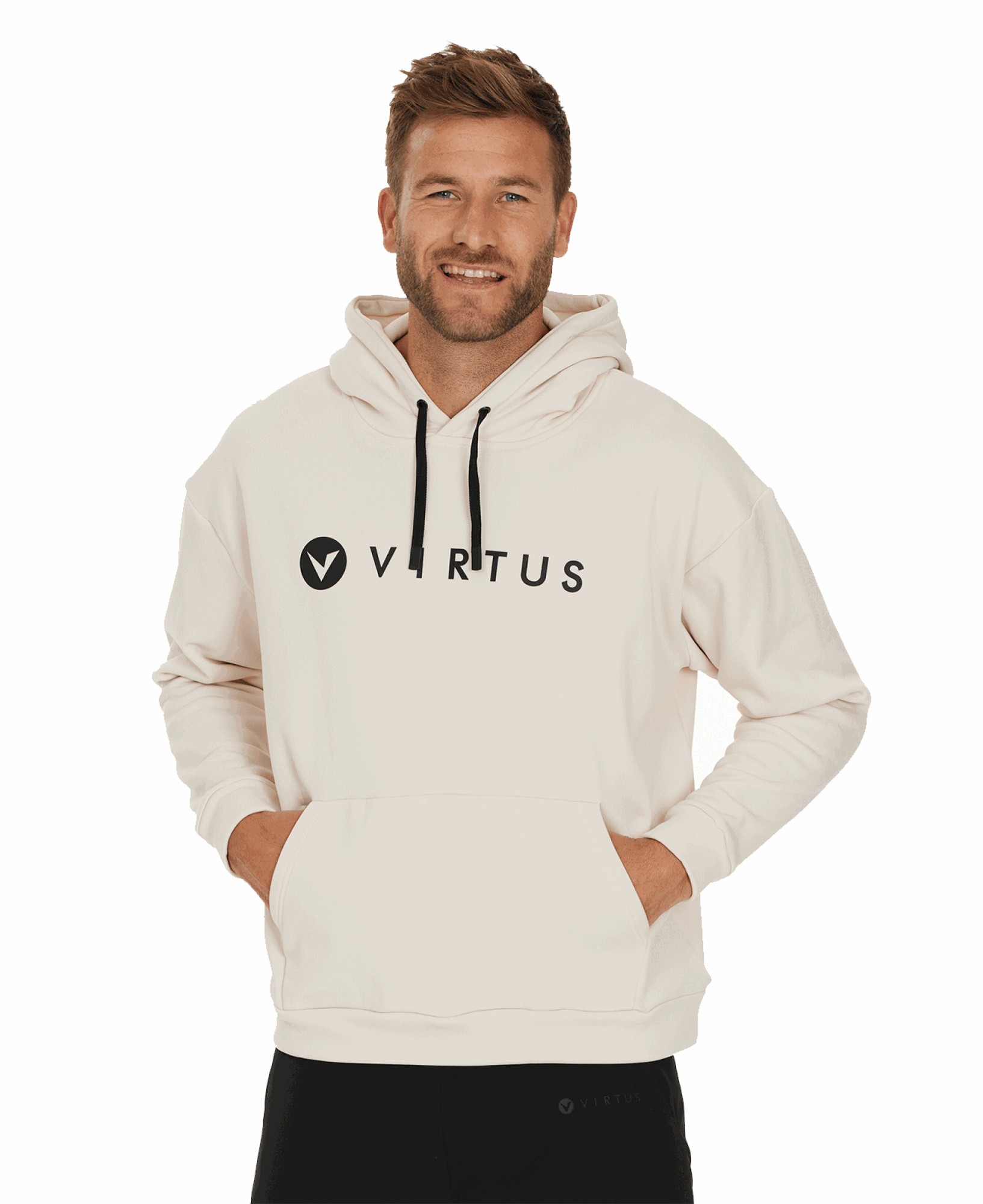 Duvall M Power Stretch Logo Hoody Moonbeam