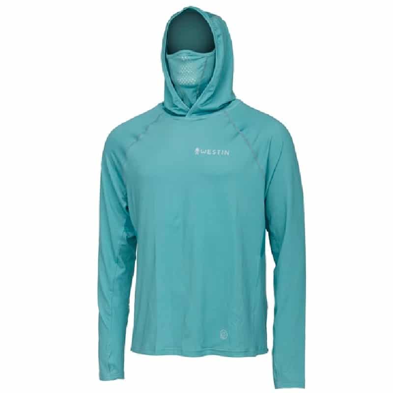 Westin Bay UPF Hoodie With Neck Gaiter XL Sea Breeze