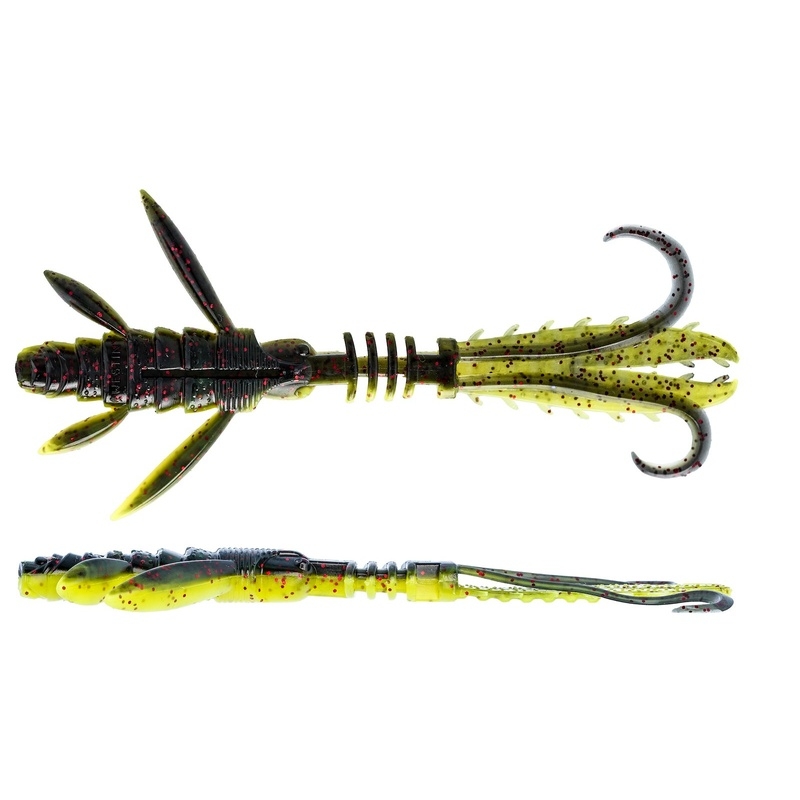 Westin Crecraw Ripplr Creaturebait 9,5cm 4g Black/Chartreuse 4pcs