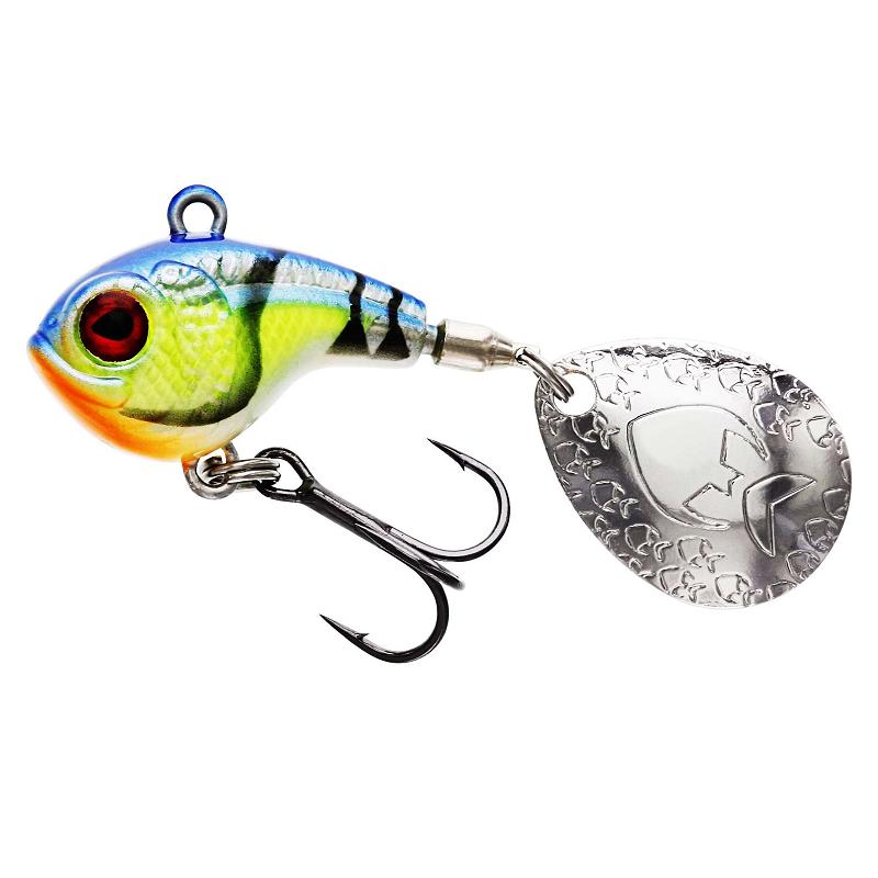 Westin DropBite Spin Tail Jig 3,4cm 17g Chartreuse Blue Craw