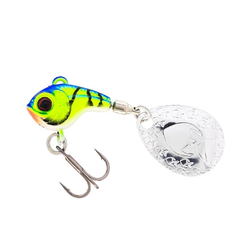 Westin Dropbite Tungsten Spin Tail Jig 2cm 13g Chartreuse Blue Craw