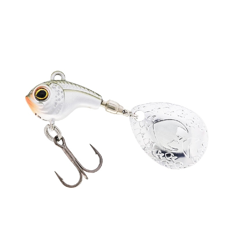Westin Dropbite Tungsten Spin Tail Jig 2cm 13g Clear Olive