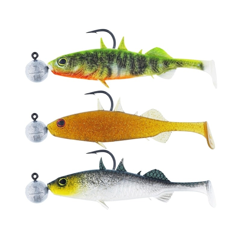 Westin Stanley The Stickleback Shadtail R 'N R 5,5cm 5g #2/0 Dark Water Mix 10 3pcs