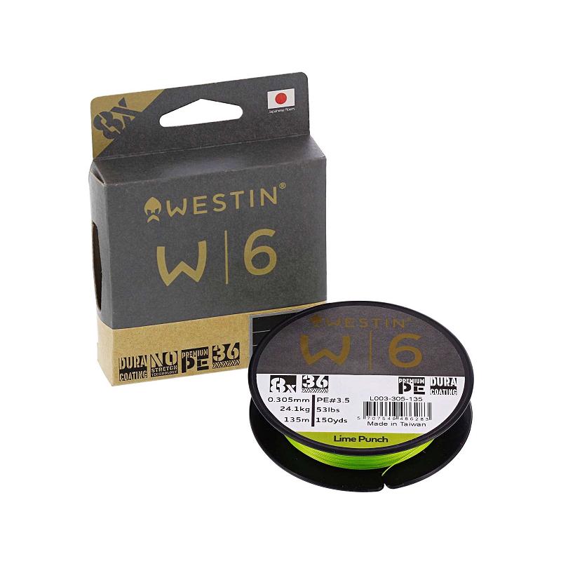 Westin W6 8 Braid Lime Punch 0.10mm 135m 3.8kg