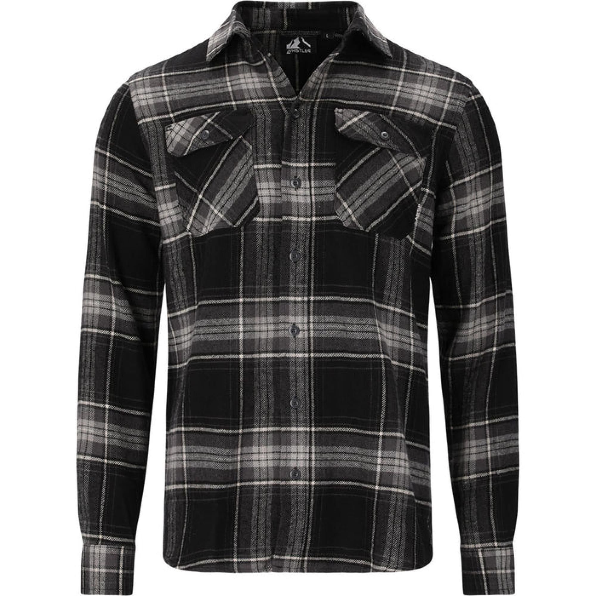 Jamba W Flannel Shirt Asphalt