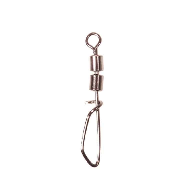 Wiggler Double Swivel With Twist Snap Nickel Size 6