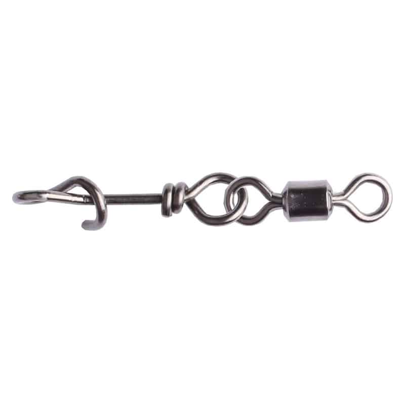 Wiggler Quicksnap With Rolling Swivel Black Nickel Size 0