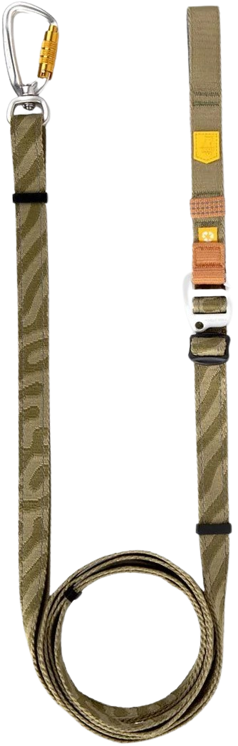 Roam Adjustable Leash Green Ripple
