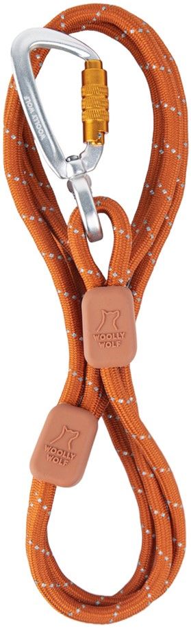 Rope Leash Thin 8 mm Terracotta
