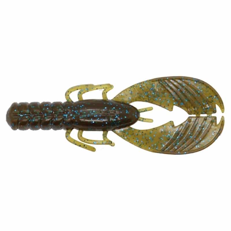X Zone Muscle Back Finesse Craw 8,3cm Green Pumpkin Blue Flake 8-pack